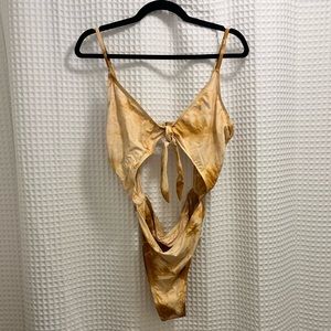 Dippin’ Daisy’s One Piece Tie Dye Cutout Swimsuit